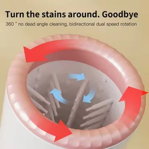 Nuovo Pulitore Automatico Ricaricabile per <span class=keywords><strong>Zampe</strong></span> di Animali Domestici, Tazza Portatile per Lavaggio Piedi di Cani con Spazzole in Silicone - Product Image 5