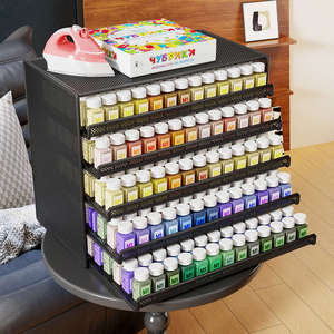 Armoire de rangement de perles Perler de bureau, 5 niveaux, grande capacité, organisateur d'artisanat, étagère de rangement à tiroirs pour l'organisation et le rangement - Product Image 2