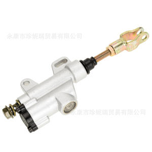 Scb023 Atv Single Line <b>Brake</b> Pump Universal Hydraulic Foot <b>Brake</b> <b>Cylinder</b> For Repair Replacement Silver - Product Image 1