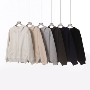 เสื้อฮู้ดดี้ผู้ชายแบบลำลอง คอเต่าครึ่งตัว ซิปสองด้าน ผ้าคอตตอนถักเนื้อหนา 500 กรัม รุ่นใหม่ประจำฤดูใบไม้ร่วงและฤดูหนาว ป้องกันรอยยับ - Product Image 4