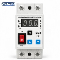 Nouvel protecteur industriel réglable 2P 40A 63A 220V 230V avec affichage numérique contre les surtensions, sous-tensions, surintensités et courts-circuits