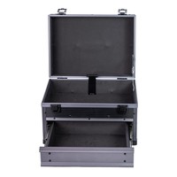 Boîte de rangement multi-outils portable avec tiroirs en aluminium, organiseur de valise électrique pour outils de véhicule, boîte à outils portable