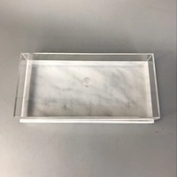 Boîte à gâteau rectangulaire moderne multifonction en acrylique VONVIK, couvercle alimentaire hautement transparent