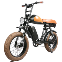 Vélo électrique rétro à pneus larges de 20 pouces, mode 2021, 48v 500w 750w 1000w, vélo électrique vintage à grande vitesse pour hommes