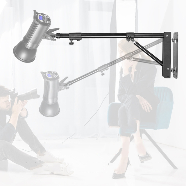 Refutuna 180cm Metal Wall/ceiling Tripod Stand With 4kg Load Capacity And 3/8" & 1/4" Screws For Studio Led Lights & Soft Boxes