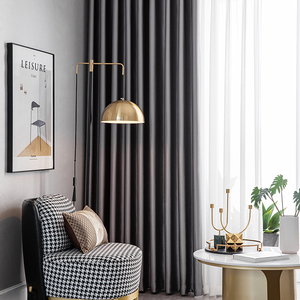 Bán Buôn Hiện Đại Rắn Blackout Rèm 100% Polyester Rèm Vải Cho Phòng Khách Và Phòng Ngủ - Product Image 3