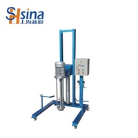 Petit réservoir de mélange vertical en acier inoxydable avec agitateur électrique pour cosmétiques, lotions, détergents, mélange de petites séries