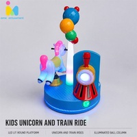 Manège pour enfants AMA à 2 places, chevaux de carrousel, pour centre commercial, parc d'attractions