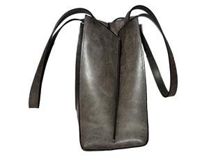 Sac à main trapèze noir en cuir à Rivet pour femmes, 100%, fait à la main, Top Grain, simple, en coton, nouveau - Product Image 3