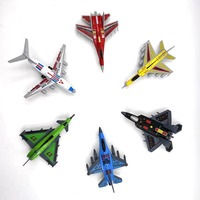 LASIVE TOYS Jouet moulé sous pression en alliage de dessin animé avion de chasse modèle de véhicule en alliage de simulation de voiture pour les enfants