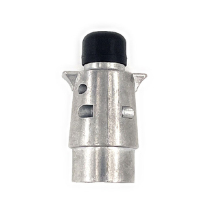Autokins-Piezas de remolque de metal, carcasa de aluminio de 7 vías, enchufe de remolque de metal de 7 pines con tuerca, tensión de 12V - Product Image 3