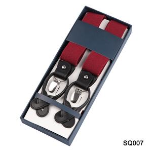 Pure Color Men's Y Style <strong>with</strong> <strong>Button</strong> Steel Buckle Custom Brand Elastic Suspenders - Product Image 2