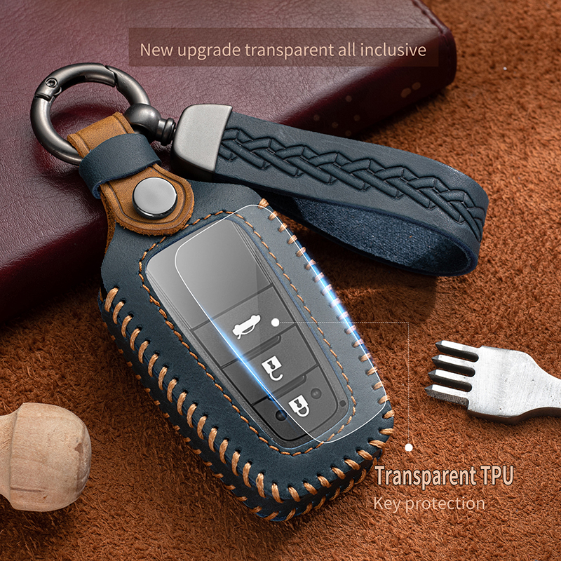 High Quality Leather Car Key Accessories Bag for Toyota Corolla Camry - Guangzhou Bestop Technology