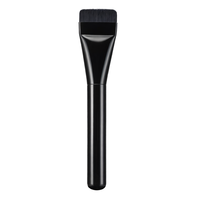 Spatule large pour fond de teint, poils synthétiques, manche en plastique, compatible cosmétiques coréens, pour une application adhérente du fond de teint liquide