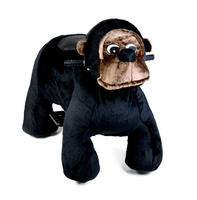 Jouet animal en peluche électrique commercial pour adultes et enfants, à monnayeur, certifié CE, à louer, alimenté par batterie, ignifuge