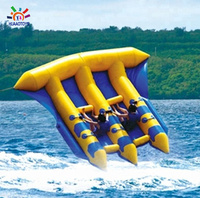 Professioneller aufblasbarer Wasserschleppreifen aus PVC für kommerzielle Nutzung – Flying Fish Disco Boot Crazy Sofa für den Sport- und Geschäftsbedarf HUAAOTOYS HA95