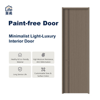 Portes intérieures en composite bois anti-humidité, structure stable, pour la décoration de chambres à coucher, maisons, appartements et villas (vente en gros)