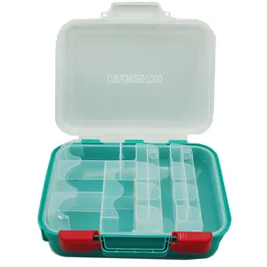 Empty Portable First Aid Box OSHA ANSI First Aid Kit Portable 2 Layers Transparent Emergency Storage Box With Handle