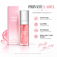 RTS 8ml Volumegevende Lip Olie Hydraterend Hoge Glans 48 Kleuren Fruit Lipgloss Lage MOQ 3 stuks Groothandel Aangepast Logo