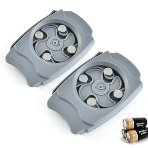 Abrelatas compacto para abrir fácilmente, utensilio de cocina portátil con cuatro ruedas, colores gris, rojo y verde - Product Image 2