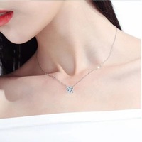 ZIRCON caméra cachée or trèfle chaîne croix lettre en acier inoxydable bijoux fins colliers de mode pour femmes hommes