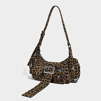Sac à bandoulière tendance 2026 style motard, sacoche sous le bras, style punk original, pour fille audacieuse, polyvalent, avec rivets, en PU, fermeture éclair et boucle de ceinture
