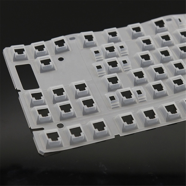 Custom Waterproof Laptop Keyboard Dust Membrane Protector Silicone Rubber Keypad Skin Cover