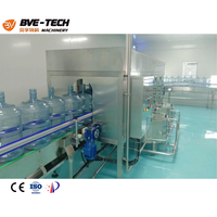 Ligne de production automatique de remplissage de bouteilles de 19L, 20L et 5 gallons pour eau, boissons et produits de haute précision (A à Z)