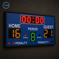 Affichage de tableau de scores LED personnalisé avec horloge minuteur, système de notation sportive pour terrain de basket-ball, terrain de football, arène