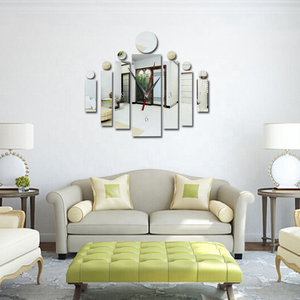 Home Living Room <strong>Wall</strong> Sticker Watch Creative Decorative Crystal Stereo Acrylic <strong>Wall</strong> <strong>Clock</strong> - Product Image 2