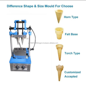 เครื่องทำกรวยเวเฟอร์ทรงถ้วยแบบปรับแต่งได้เครื่องทำกรวยถ้วยกาแฟกินได้เครื่องทำไอศกรีมวาฟเฟิลแบบใหม่220V แบบพกพา - Product Image 3