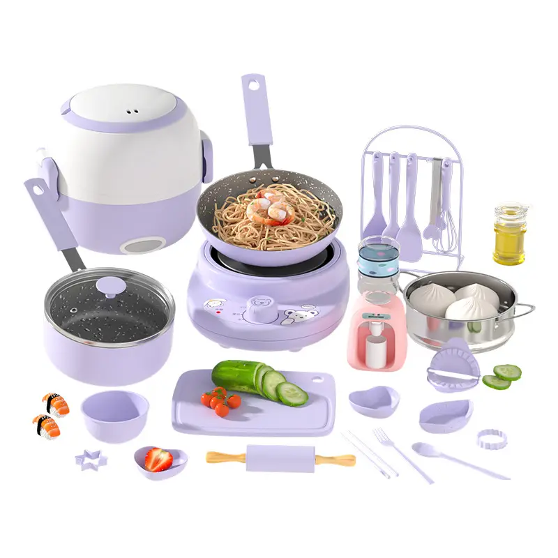 Mini Keuken Echte Koken Volledige Set Van Koken Kinderspeelgoed Meisjes Set Kookgerei Echte Versie Van De Kerst Verjaardagscadeau