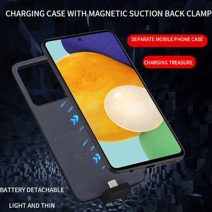 Estuche <span class=keywords><strong>Cargador</strong></span> Inalámbrico Portátil de 5000 mAh, Estuche <span class=keywords><strong>para</strong></span> Teléfono con Batería Externa <span class=keywords><strong>para</strong></span> <span class=keywords><strong>Samsung</strong></span> <span class=keywords><strong>A12</strong></span> - Product Image 3