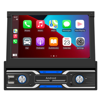 Autoradio Android 1 Din 7 pouces avec Wifi, Radio FM, Carplay sans fil, Android Auto, Lecteur DVD de voiture, GPS - Vente Flash