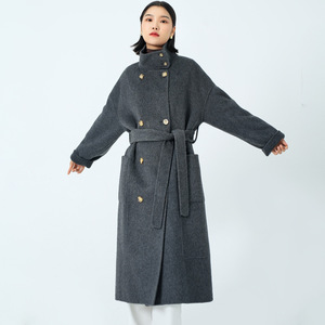 Cashmere <strong>Wool</strong> Overcoat Lady <strong>Belted</strong> Cardigan Winter Cashmere Long <strong>Coat</strong> - Product Image 6