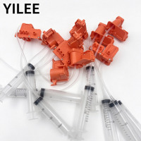 Ink Extractor Syringe Kit Removes Air Bubbles to Fix Broken Print Lines for HP Designjet 510 538 Wide Format Plotters
