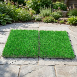 The turf tile 300 x 300 mm easy install waterproof no tools interlocking <b>deck</b> tiles decoring balcony garden way indoor outdoor - Product Image 1