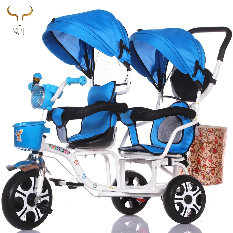 new model kids tricycle baby products,4 in 1 trike for baby,two seat stroller easy rider baby tricycle with CE certificate