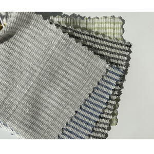 Tejido Ecológico de Diseño de Moda, Mezcla de Lino Teñido con Hilo Japonés, KYC443 - Product Image 1