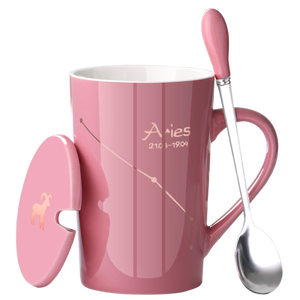 Taza de porcelana con signo del zodiaco, tazón de astrología, regalo, horóscopo, Juego de vasos con caja de regalo y cuchara - Product Image 4