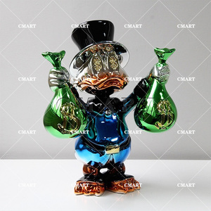 Estatua <span class=keywords><strong>de</strong></span> Pato Donald <span class=keywords><strong>de</strong></span> Alto Brillo, Colores Personalizados, Escultura <span class=keywords><strong>Pop</strong></span> Art <span class=keywords><strong>de</strong></span> Pato Scrooge McDuck, Adorno <span class=keywords><strong>de</strong></span> Personaje <span class=keywords><strong>de</strong></span> Dibujos Animados Pato Dagobert - Product Image 5