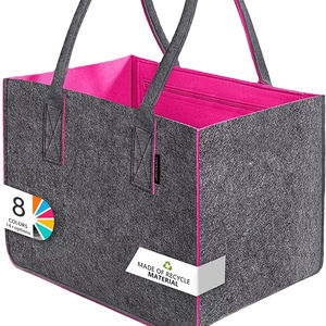 Sac fourre-tout pliable en polyester robuste avec poignée, design européen multifonctionnel pour les voyages et les courses - Product Image 3