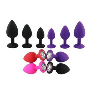 Masseur de la prostate pour adultes, kit d'entraînement en silicone pour bouchons anaux, jouets sexuels - Product Image 1