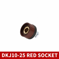 Connecteur rapide pour machine à souder Dkj25-35-50-70, connecteur de câble de tête de soudage européen carré tout en cuivre à branchement rapide