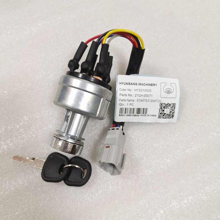 Hyunsang Excavator Parts Starter Switch 21Q4-00071 71M8-41030 21N4 