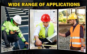 หมวกนิรภัย ABS สีแดง คุณภาพดีเยี่ยม ได้มาตรฐาน CE สำหรับงานก่อสร้าง ป้องกันแรงกด สำหรับคนงาน - Product Image 2