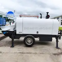 Mobile Diesel Hydraulic Concrete Pumps Machines and Pump with Mixer
