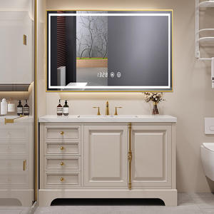 Vendita calda LED pannello a specchio <span class=keywords><strong>con</strong></span> lavandino <span class=keywords><strong>bagno</strong></span> OEM supportato Hotel doccia <span class=keywords><strong>bagno</strong></span> mobiletto <span class=keywords><strong>con</strong></span> un bacino senza soluzione di continuità - Product Image 4