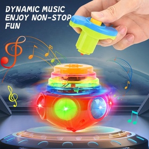 Ksf Hot Bán phim hoạt hình vũ trụ con quay hồi chuyển với đèn Flash điện LED Light Up con quay hồi chuyển LED nhấp nháy âm nhạc Quay trẻ em Đồ chơi - Product Image 3