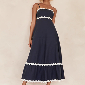 Nhà sản xuất phụ nữ áo len, đan Womens Dresses mùa xuân V cổ dài tay áo sườn thanh lịch ăn tối giản dị Dresses Hàng dệt kim/ - Product Image 1